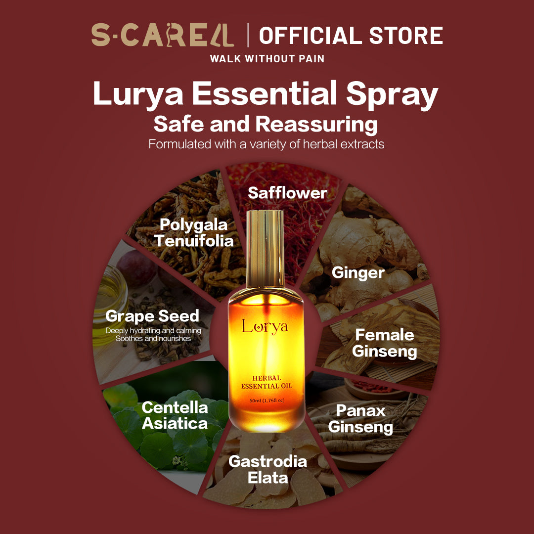 Lurya Herbal Essential Spray 50ml - Fast-Absorbing Herbal Relief for Joints & Muscles