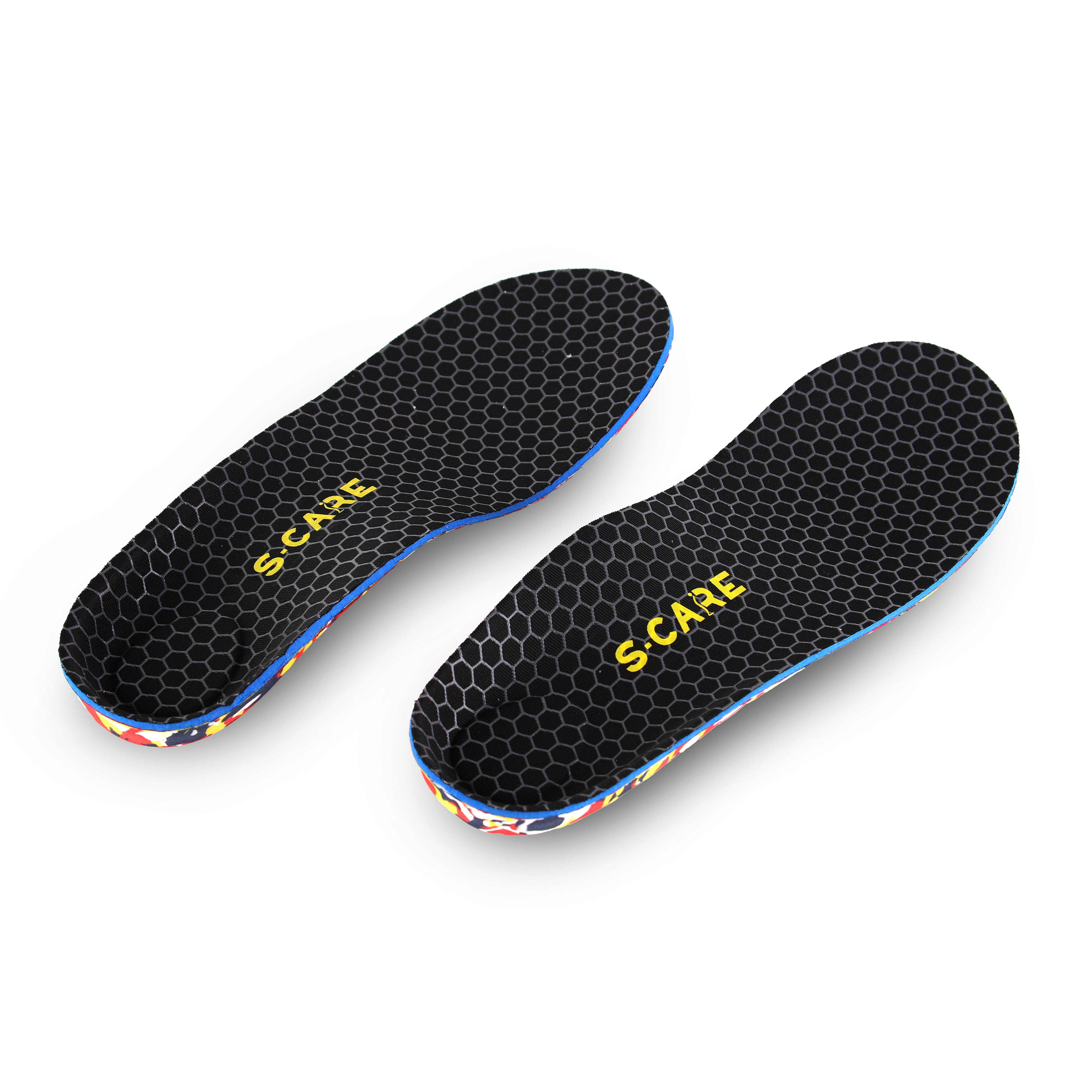 Top view of S-CARE Jeddah Insoles showing the full shape and structure.